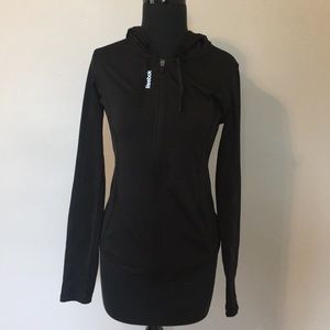 Reebok Fitted Black Track Jacket, XS